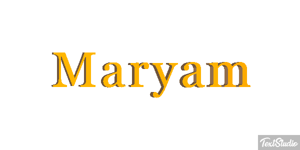 Maryam Text effect