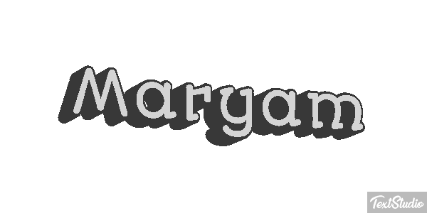 Maryam Text effect