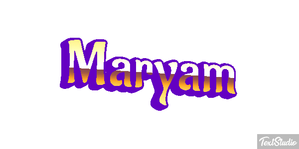 Maryam Text effect