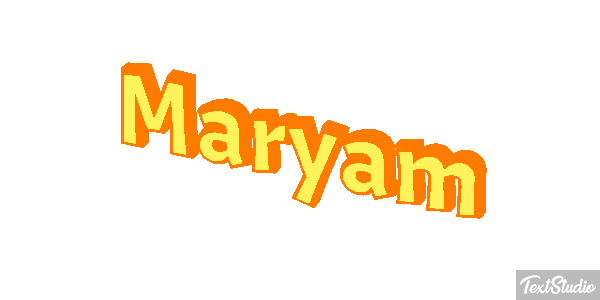 Maryam Text effect