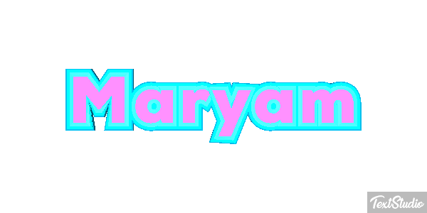 Maryam Text effect