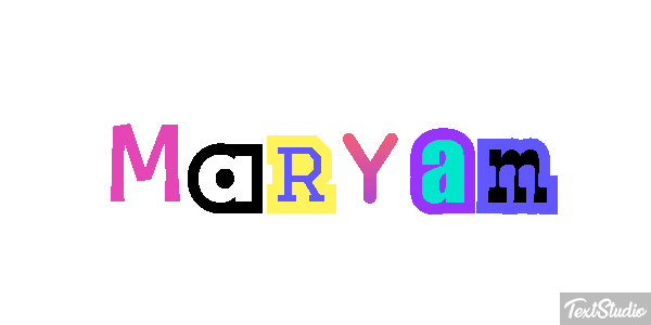 Maryam Text effect