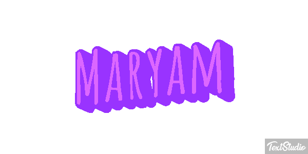 Maryam Text effect
