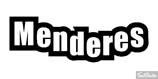 Menderes Efecto de texto