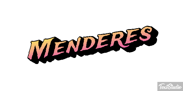 Menderes Efecto de texto