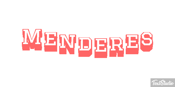 Menderes Efecto de texto
