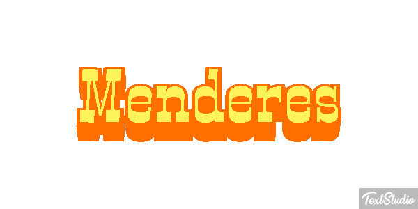 Menderes Efecto de texto