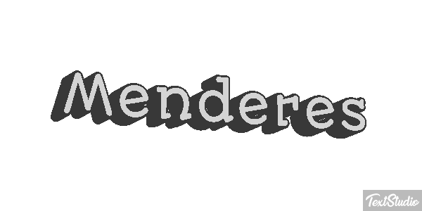 Menderes Efecto de texto