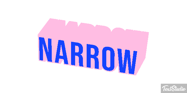 Narrow Effetto testo