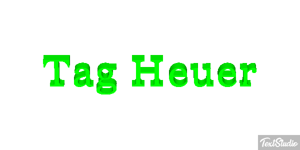 Tag Heuer Effet de texte