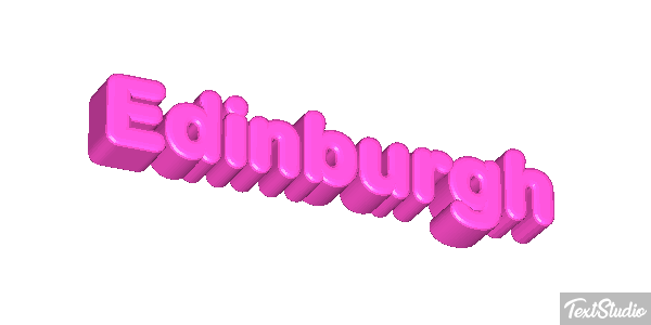 Edinburgh Text effect