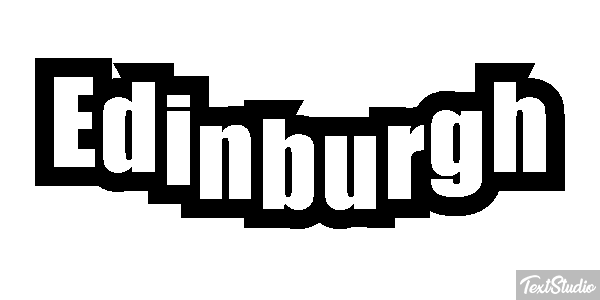 Edinburgh Text effect