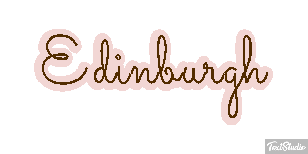 Edinburgh Text effect