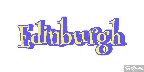 Edinburgh Text effect