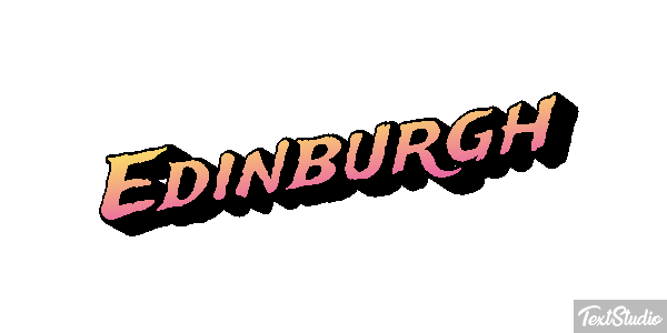 Edinburgh Text effect