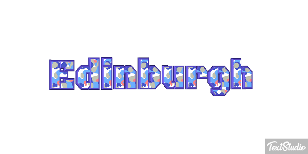 Edinburgh Text effect