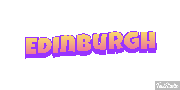Edinburgh Text effect