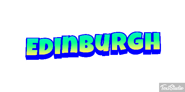 Edinburgh Text effect