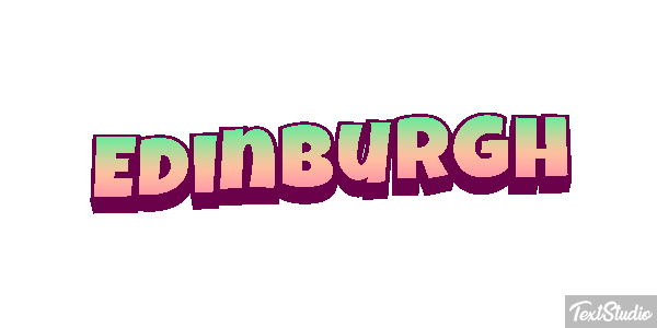 Edinburgh Text effect