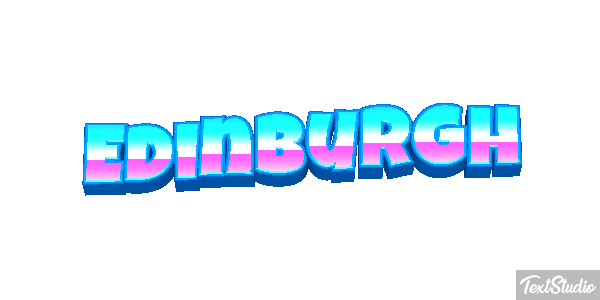 Edinburgh Text effect