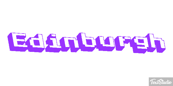 Edinburgh Text effect
