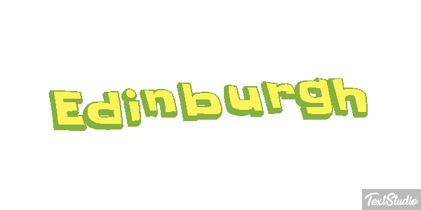 Edinburgh Text effect