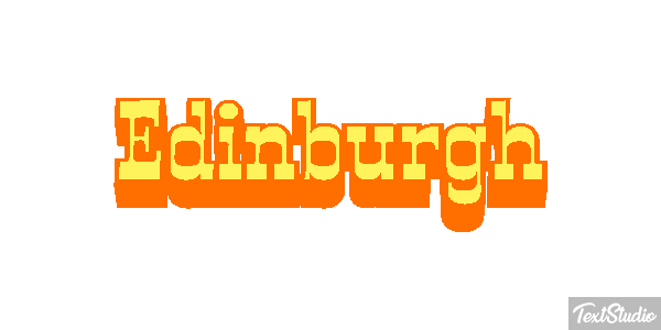 Edinburgh Text effect