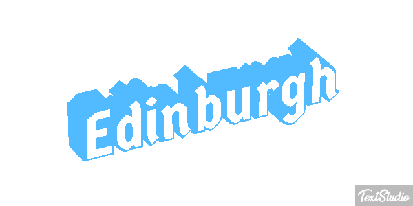 Edinburgh Text effect