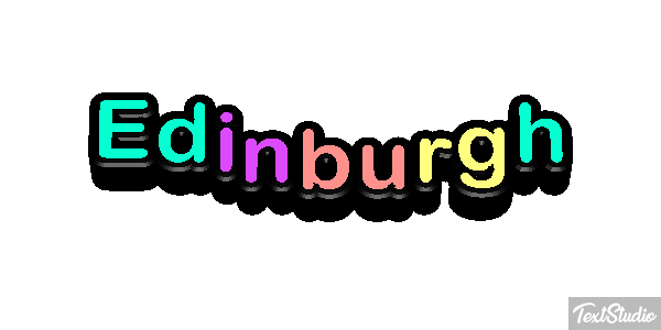 Edinburgh Text effect
