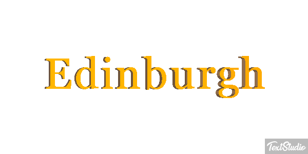 Edinburgh Text effect