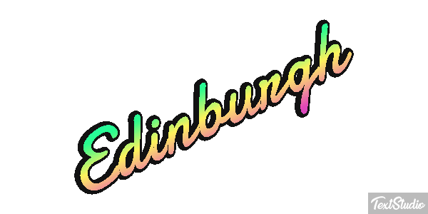 Edinburgh Text effect