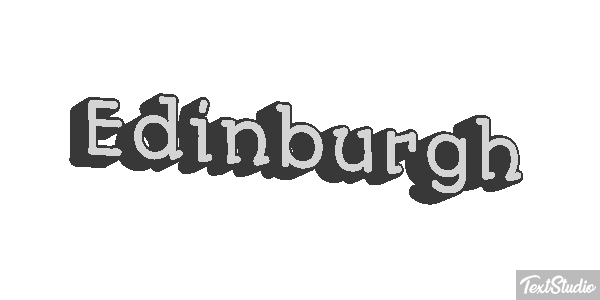Edinburgh Text effect