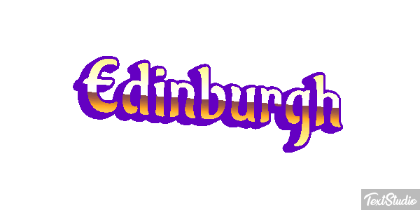 Edinburgh Text effect