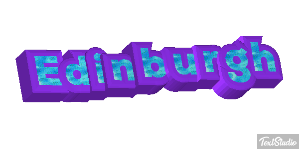 Edinburgh Text effect