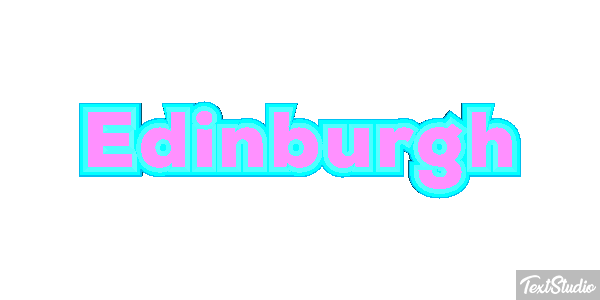 Edinburgh Text effect