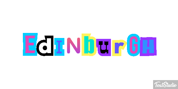 Edinburgh Text effect