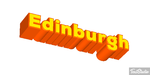 Edinburgh Text effect