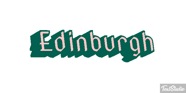 Edinburgh Text effect