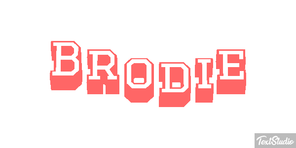 Brodie Effet de texte