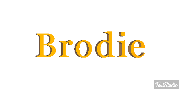 Brodie Effet de texte