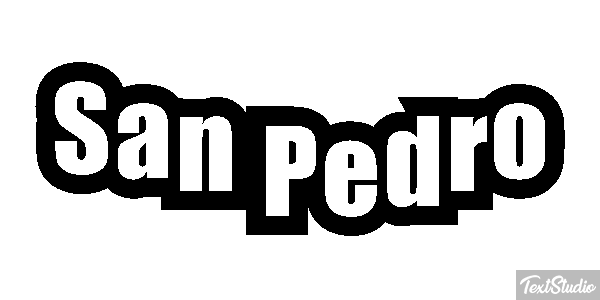 San Pedro Effet de texte
