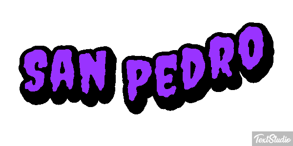 San Pedro Effet de texte