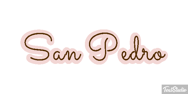 San Pedro Effet de texte
