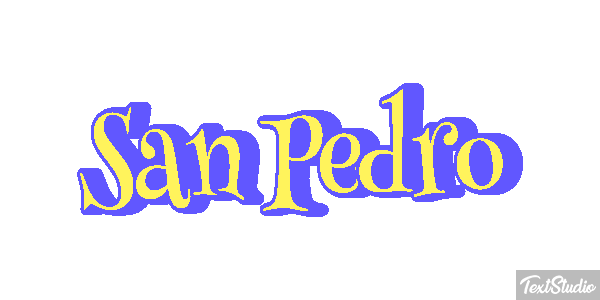 San Pedro Effet de texte