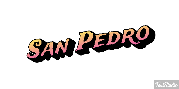 San Pedro Effet de texte