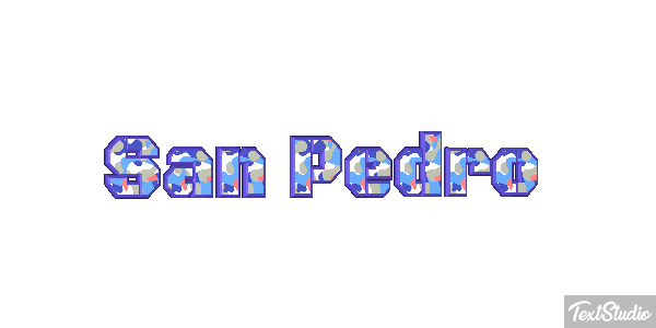 San Pedro Effet de texte