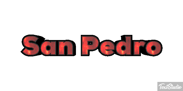 San Pedro Effet de texte