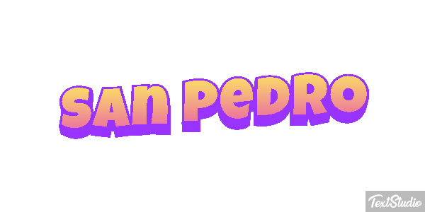San Pedro Effet de texte