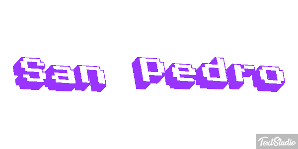 San Pedro Effet de texte