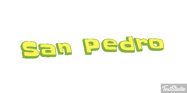 San Pedro Effet de texte
